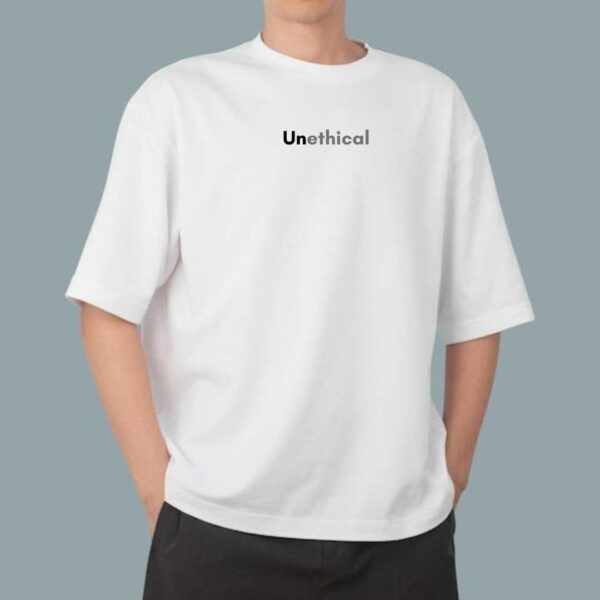 Unethical - White Oversize Tshirt